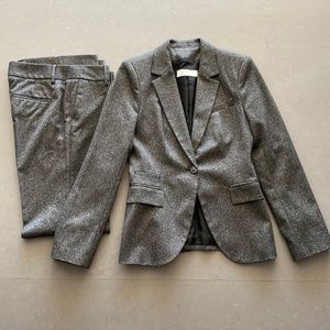 Grey Fitted Zara suit size Medium